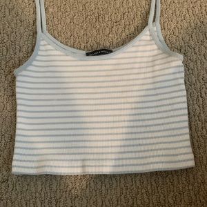 Cropped Brandy Striped Tank Top